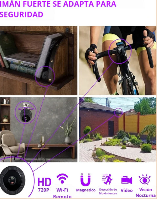 Cámara espía A9 de seguridad Wi-Fi 1080p