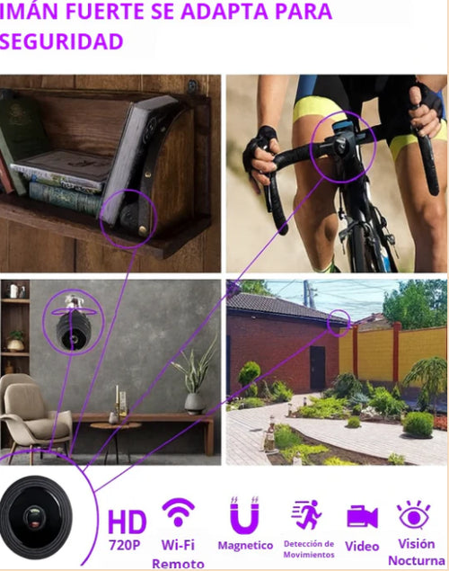 Cámara espía A9 de seguridad Wi-Fi 1080p