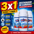 Destapador de Cañerias combo 3 x 1