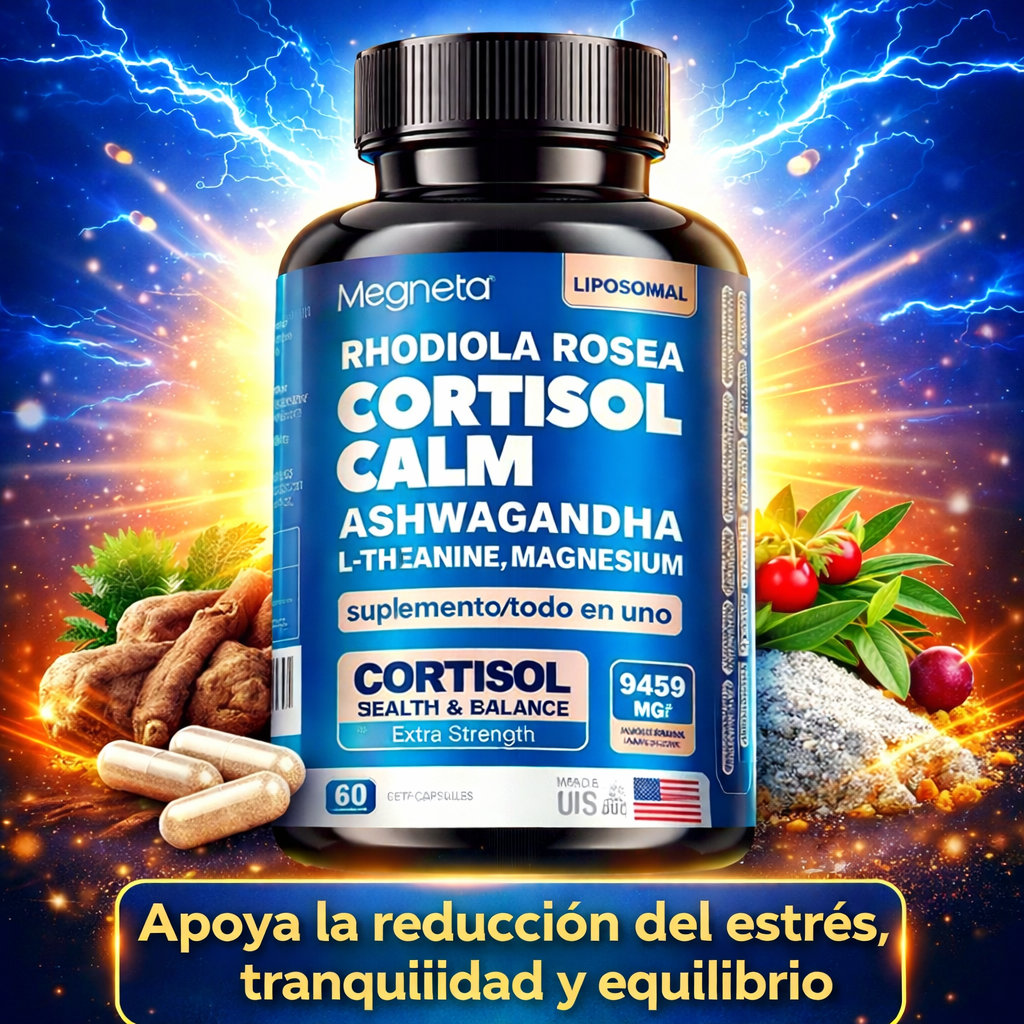 CORTISOL CALM – Suplemento para el Estrés, el Sueño y la Energía