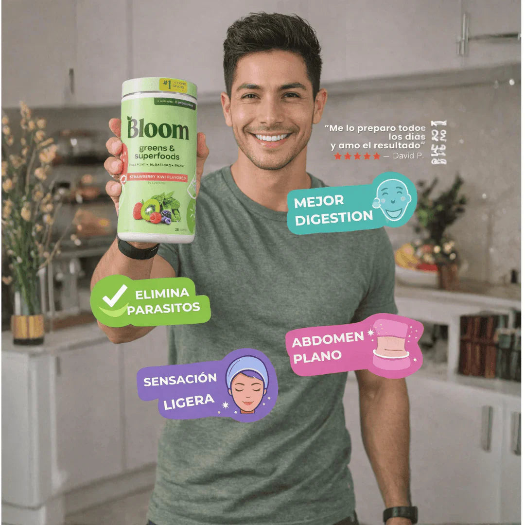 BLOOM GREENS: AYUDA A ELIMINAR TUS PARASITOS EN POCO TIEMPO-