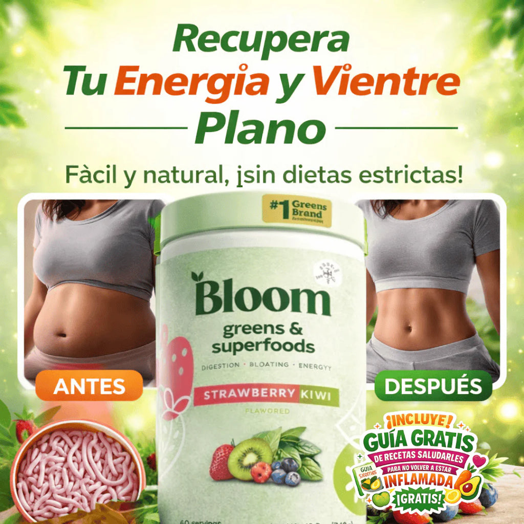 BLOOM GREENS: AYUDA A ELIMINAR TUS PARASITOS EN POCO TIEMPO-